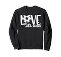 Love Soccer Player Ball And Sweatshirt - Casual Everyday Wear for Adults