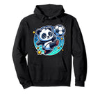 Panda Soccer Player Kicking Soccer Ball Hoodie - Unique Graphic Unisex