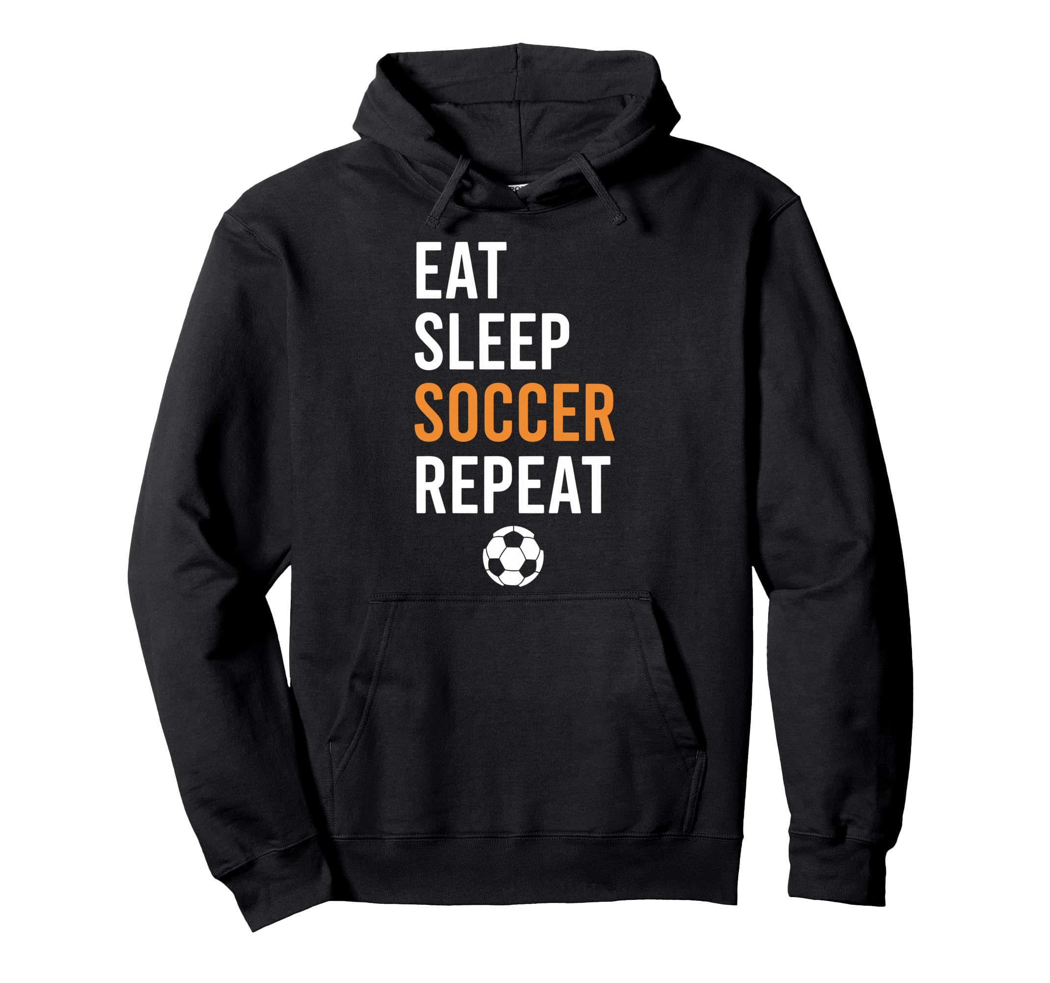 Eat Sleep Soccer Repeat Hoodie - Streetwear Style Unisex