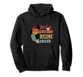 Just Who Loves Soccer Colorful Futbol Hoodie - Aesthetic Graphic Unisex