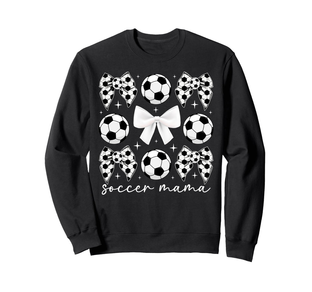 Soccer Mama Coquette Soccer Mom Sweatshirt - Fun Novelty Design Men Women