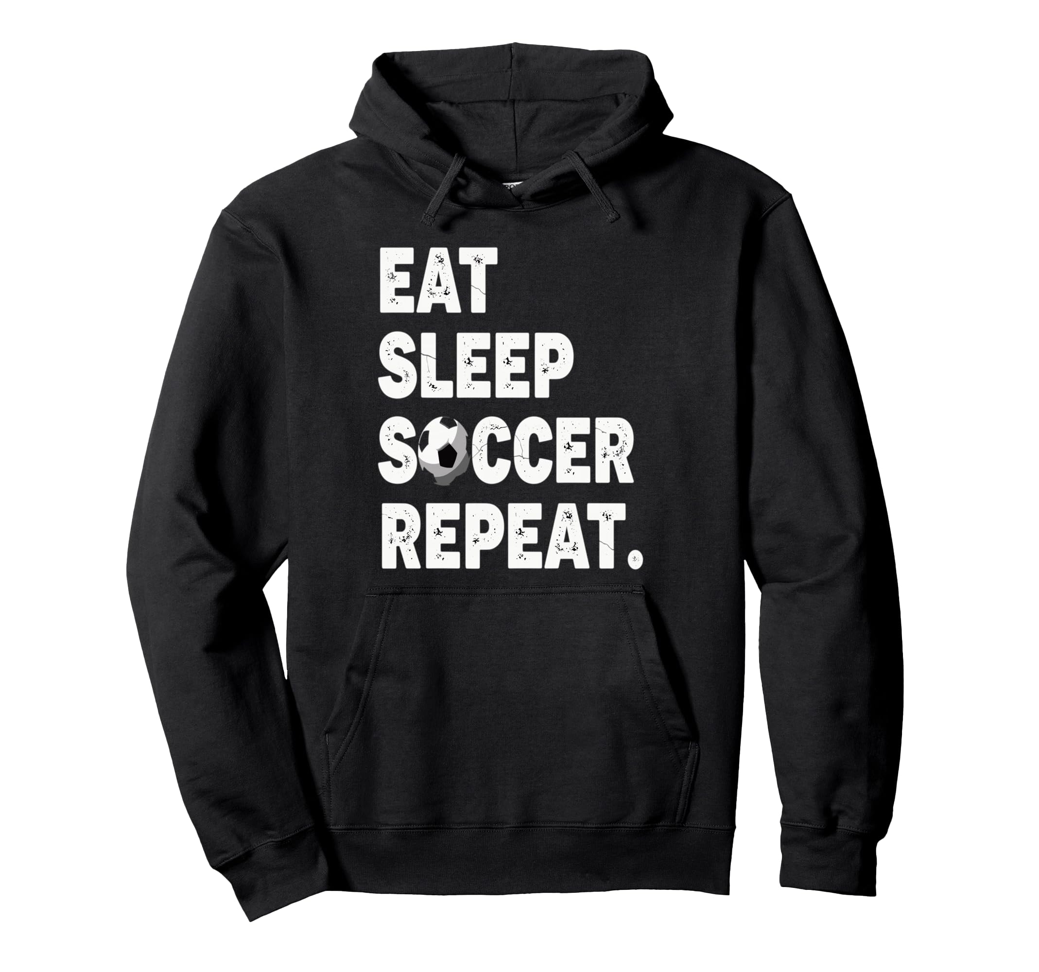 Eat Sleep Soccer Repeat Football Hoodie - Aesthetic Graphic Men Women
