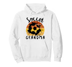 Funny Grandma Proud Soccer Lover Nana Hoodie - Minimalist Print for Adults