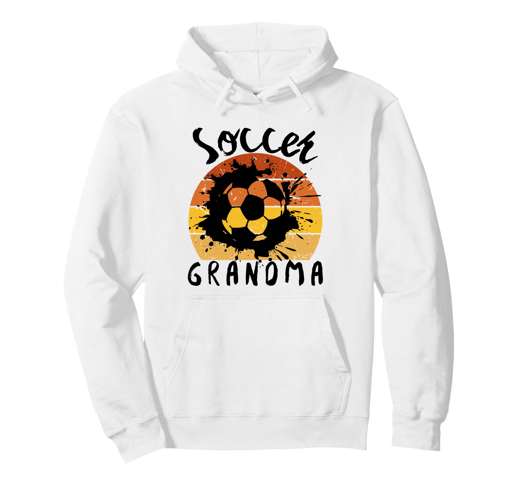 Funny Grandma Proud Soccer Lover Nana Hoodie - Minimalist Print for Adults