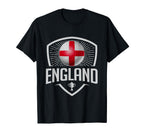 England Soccer Support Team Football T-Shirt - Graphic Print for Adults