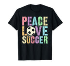 Sassy Peace Love Soccer Score Club T-Shirt - Aesthetic Graphic Men Women