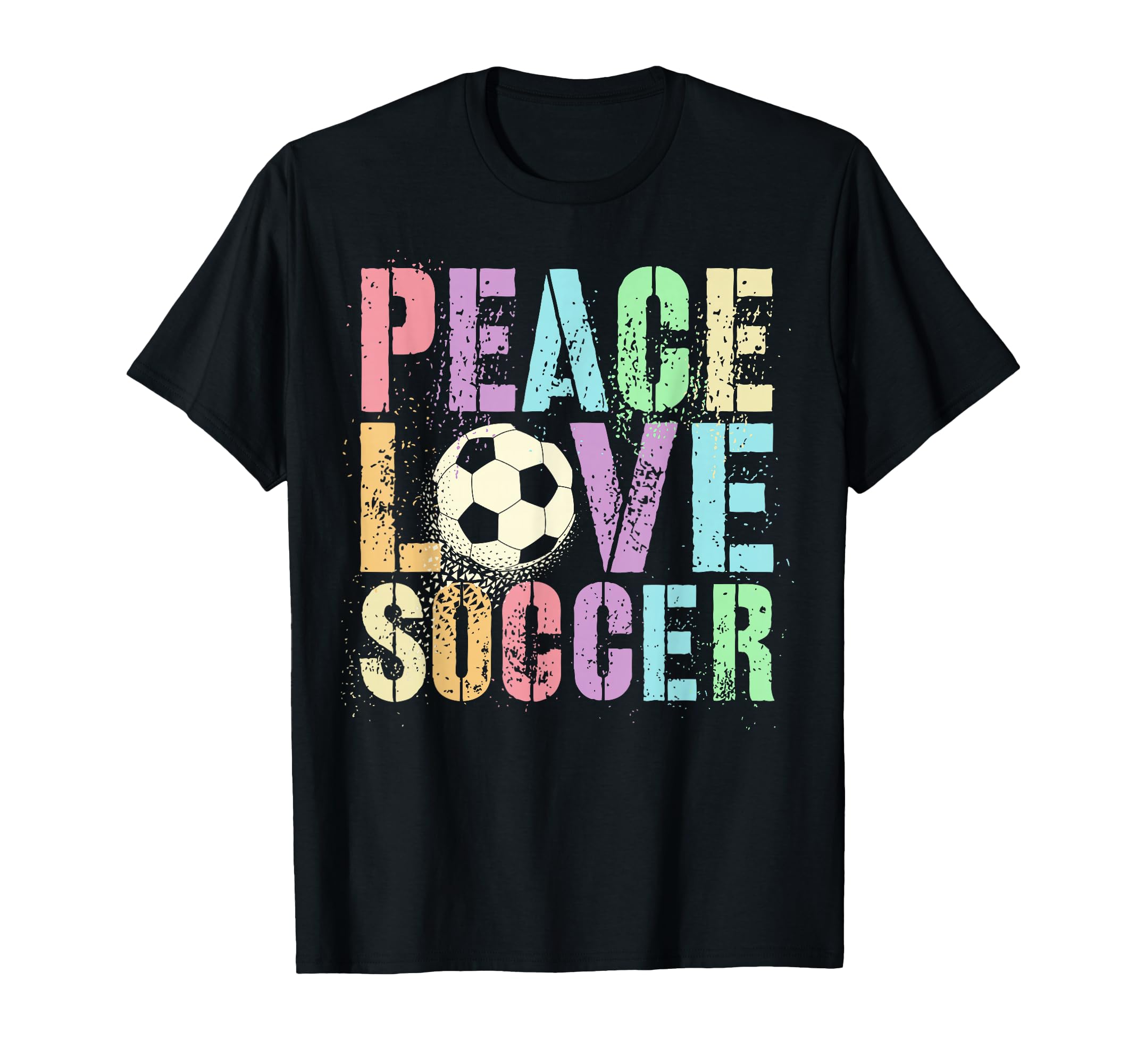 Sassy Peace Love Soccer Score Club T-Shirt - Aesthetic Graphic Men Women