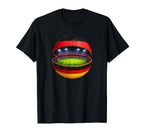 German Flag Soccer Stadium Inside Ball T-Shirt - Custom Art Print Unisex