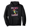Just Who Loves Football Player Soccer Hoodie - Aesthetic Graphic Men Women