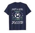 Just Who Loves Soccer T-Shirt - Casual Everyday Wear Men Women