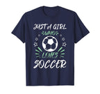 Just Who Loves Soccer T-Shirt - Casual Everyday Wear Men Women