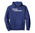 U S Soccer Uswnt She Believes Cup 2026 Hoodie - Graphic Print Men Women