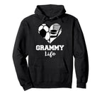 Grammy Life Heart Funny Soccer Hockey Hoodie - Graphic Print for Adults