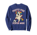 Pretty Vibe Unicorn Just Who Sweatshirt - Aesthetic Graphic for Adults