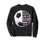 Funny I Shoot Like Want Lesson Sweatshirt - Novelty Apparel for Adults