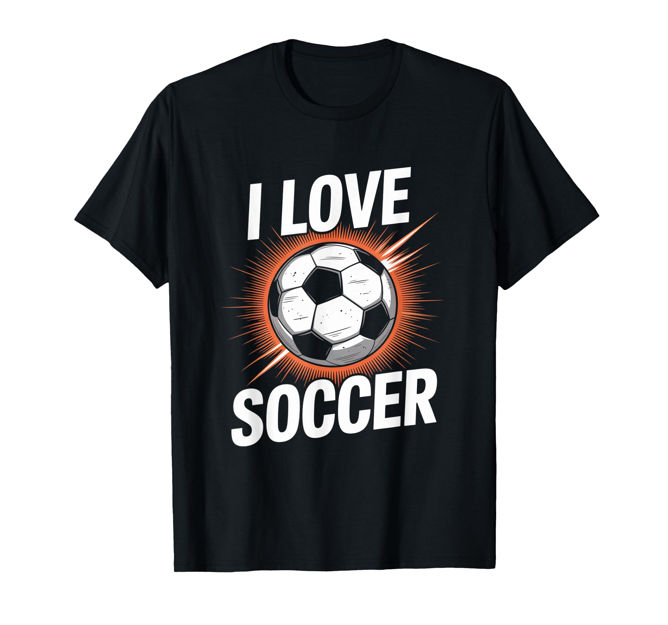 I Love Soccer Enthusiast Passion T-Shirt - Streetwear Style for Adults