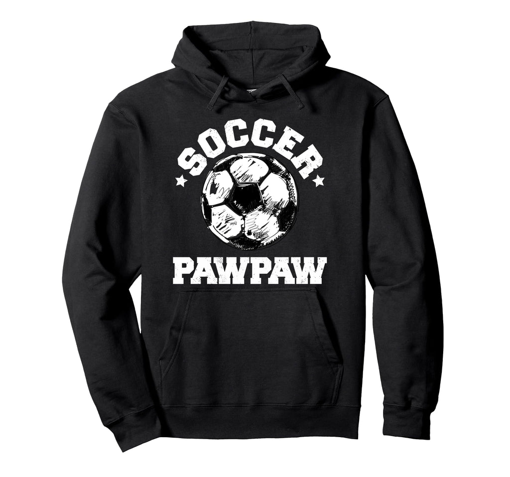 Soccer Pawpaw Soccer Ball Distressed Funny Hoodie - Trendy Graphic Unisex