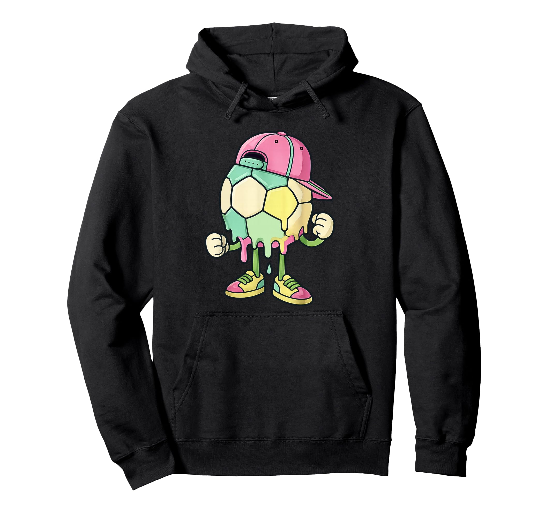 Ice Cream Drip Soccer Sports Soccer Drip Hoodie - Unique Graphic Unisex