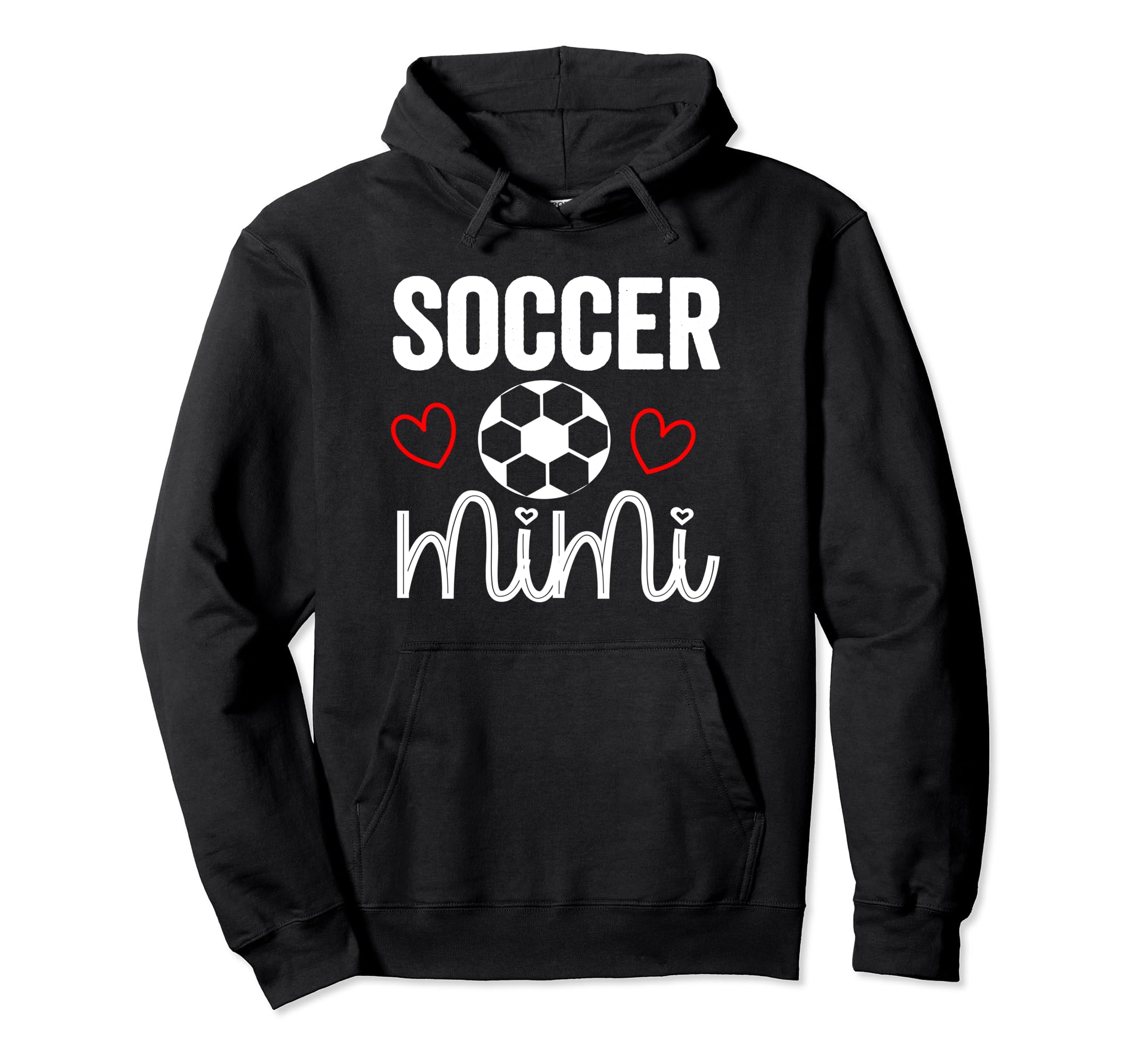 Soccer Mimi Proud Funny Sports Mom Soccer Hoodie - Minimalist Print Unisex