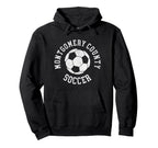 Montgomery County Soccer Distressed 90S Hoodie - Streetwear Style Men Women