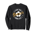 Soccer Player Livin That Soccer Sweatshirt - Minimalist Print for Adults