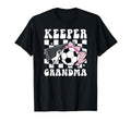 Groovy Soccer Keeper Grandma Soccer T-Shirt - Minimalist Print Men Women
