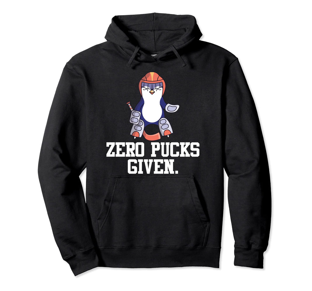 Penguin Hockey Goalkeeper Funny Zero Hoodie - Casual Everyday Wear Unisex