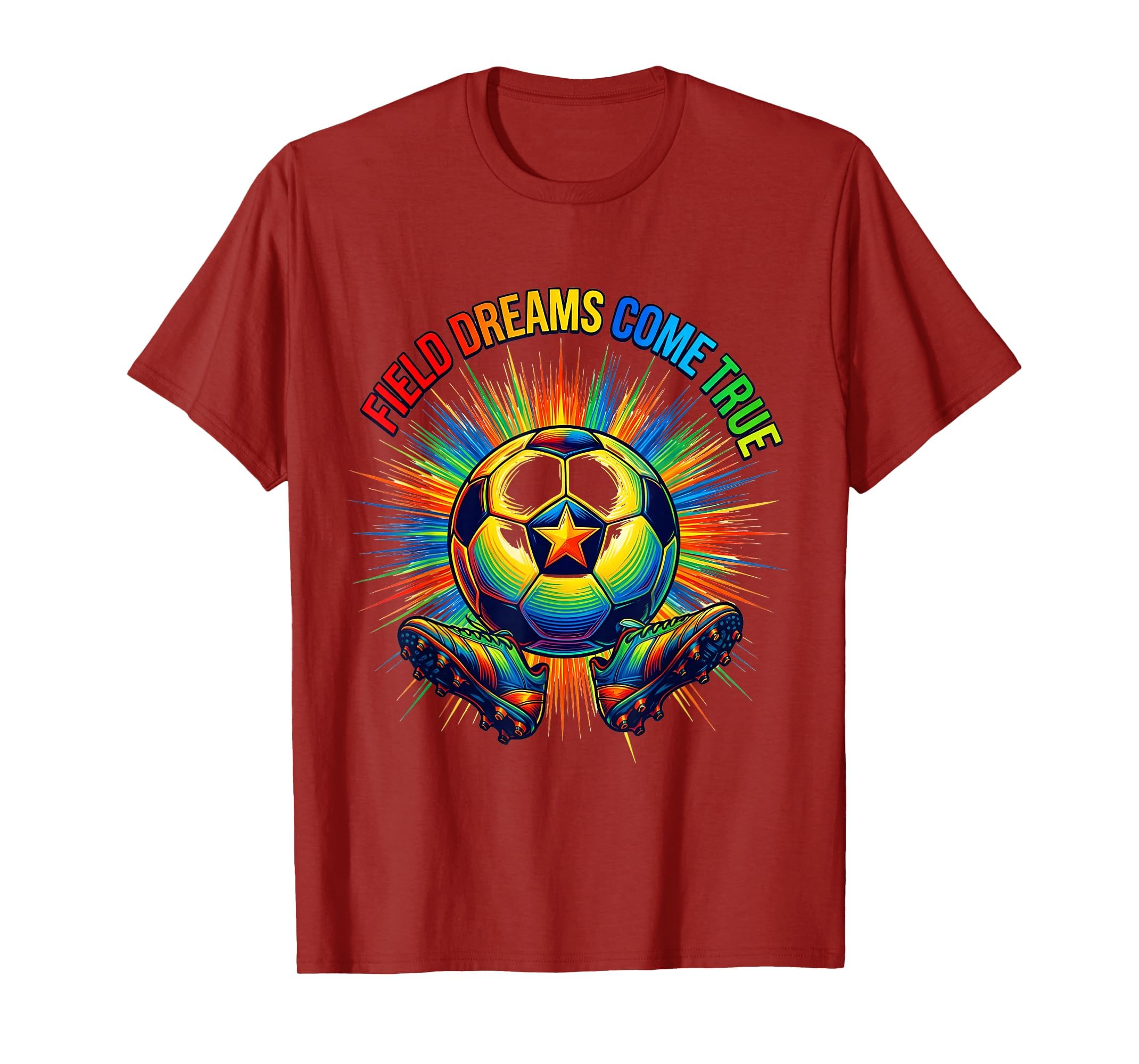 Field Dreams Come True Soccer T-Shirt - Aesthetic Graphic for Adults