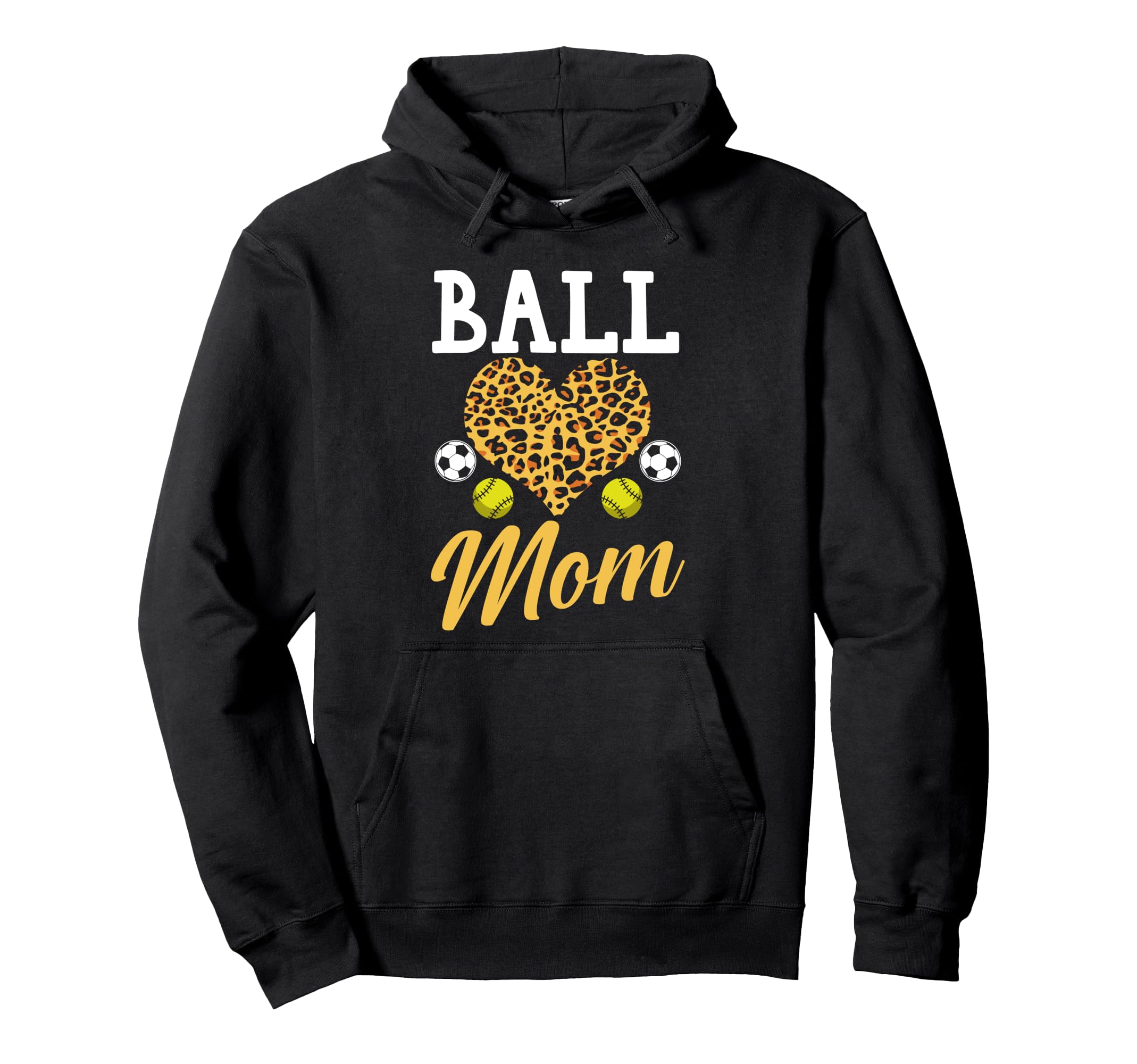 Ball Mom Softball Hoodie - Trendy Graphic Men Women