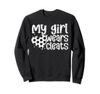 My Wears Cleats Soccer Mom Soccer Sweatshirt - Streetwear Style for Adults