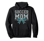 Soccer Mom Coquette Bow Mothers Day Hoodie - Aesthetic Graphic Unisex