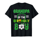 Grandpa Birthday Soccer Goal Family T-Shirt - Aesthetic Graphic Men Women