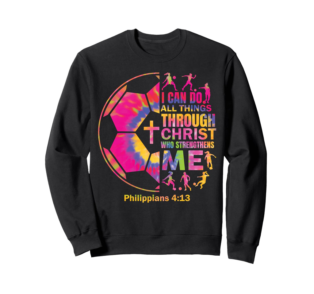 Christian Faith Soccer Players Teen Sweatshirt - Fun Novelty Design Unisex