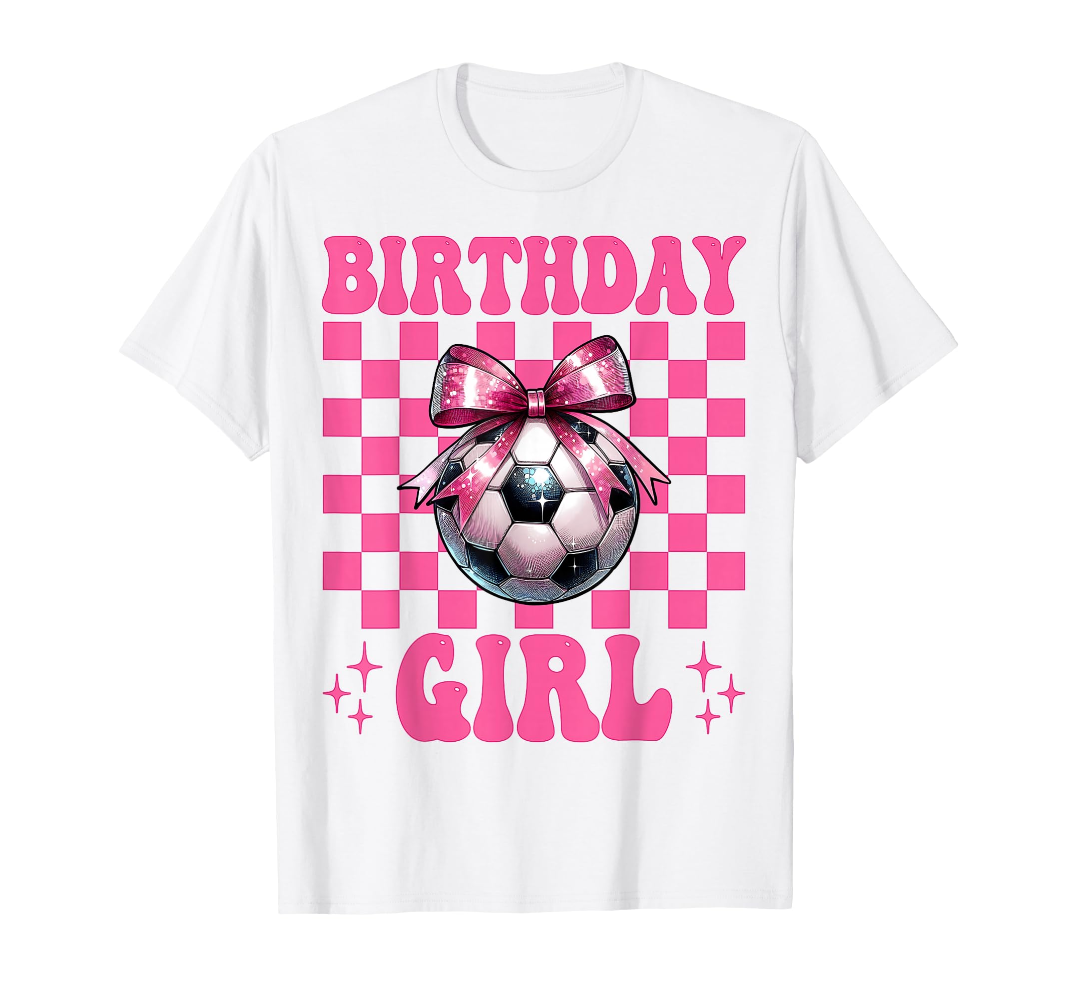 Birthday Soccer Soccer Mom Mama Coquette Bow T-Shirt - Graphic Print Unisex