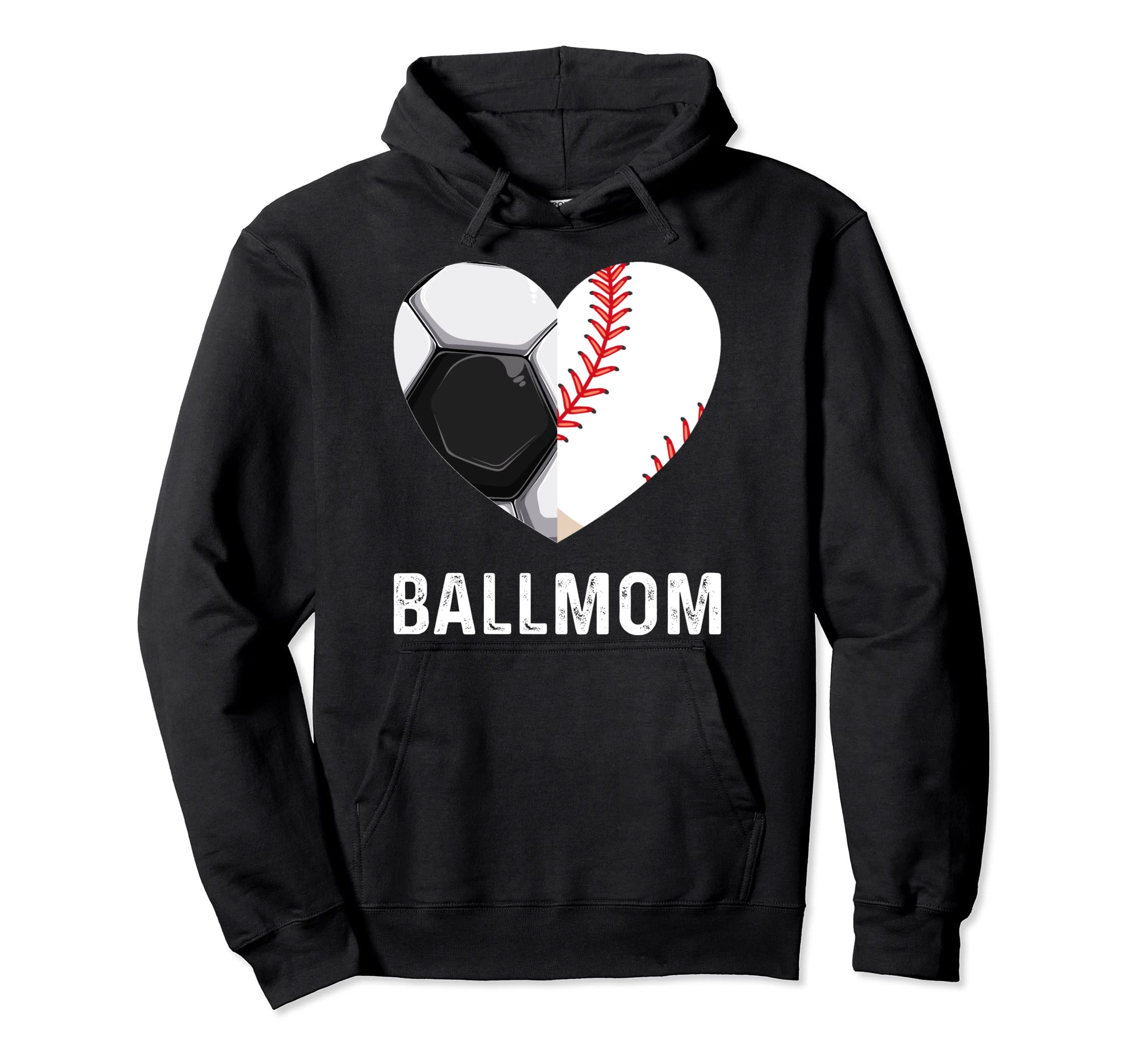 Soccer Baseball T Ball Ball Mom Hoodie - Minimalist Print Unisex