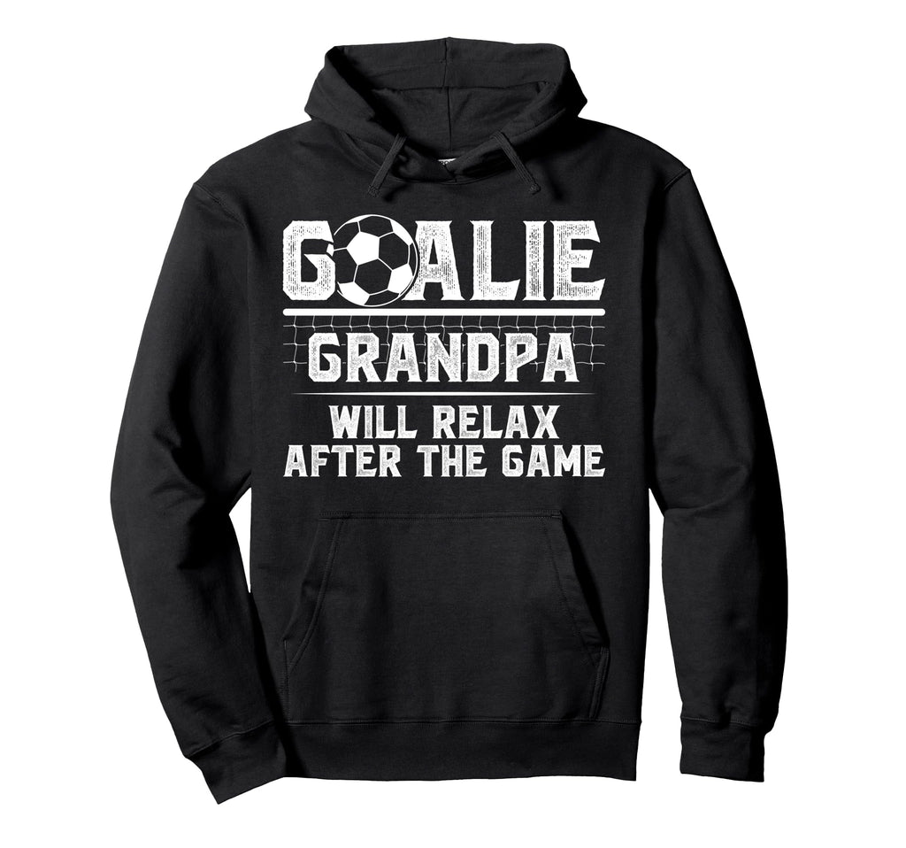 Funny Soccer Goalie Grandpa Soccer Hoodie - Graphic Print for Adults