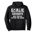 Funny Soccer Goalie Grandpa Soccer Hoodie - Graphic Print for Adults