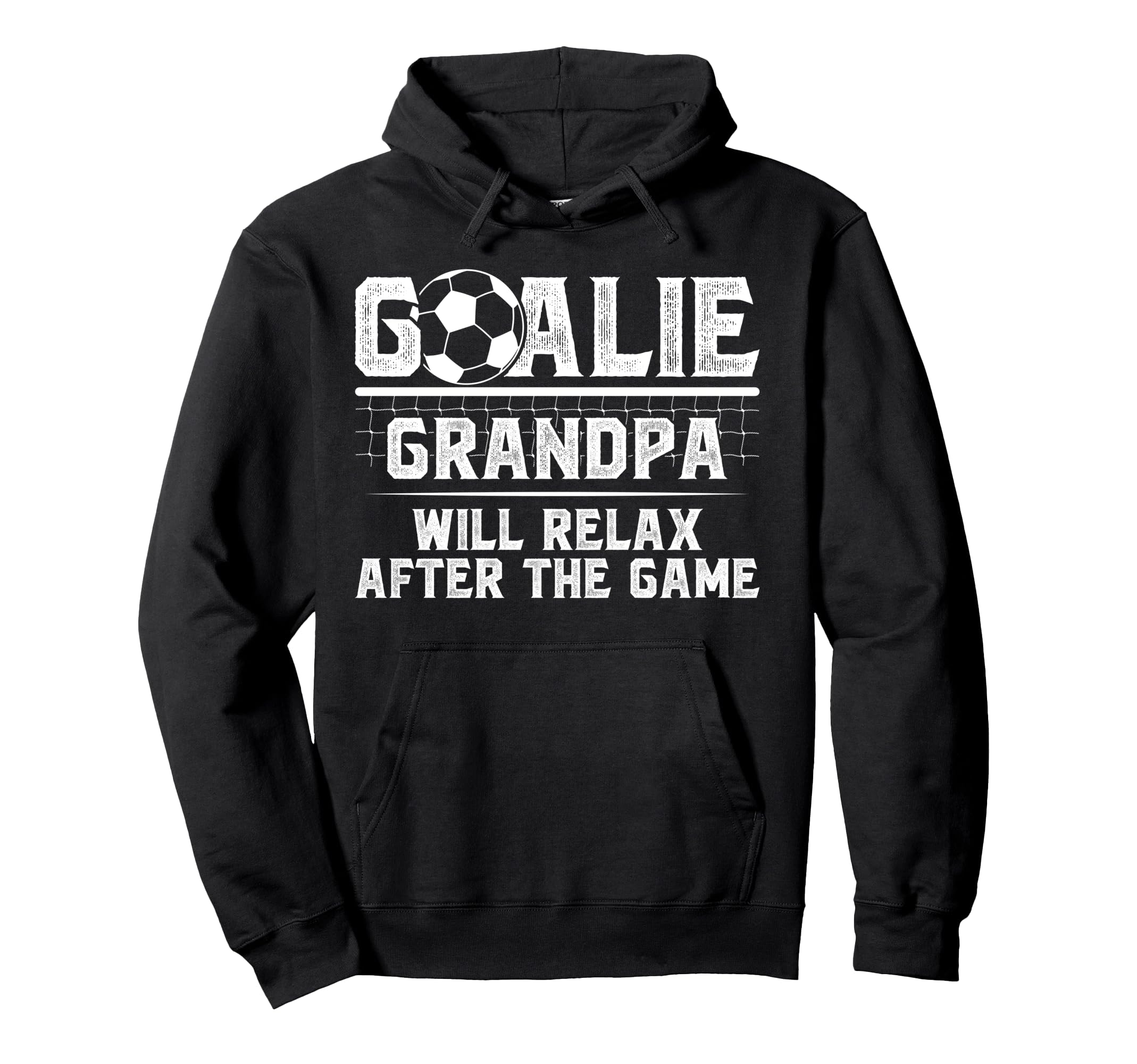 Funny Soccer Goalie Grandpa Soccer Hoodie - Graphic Print for Adults