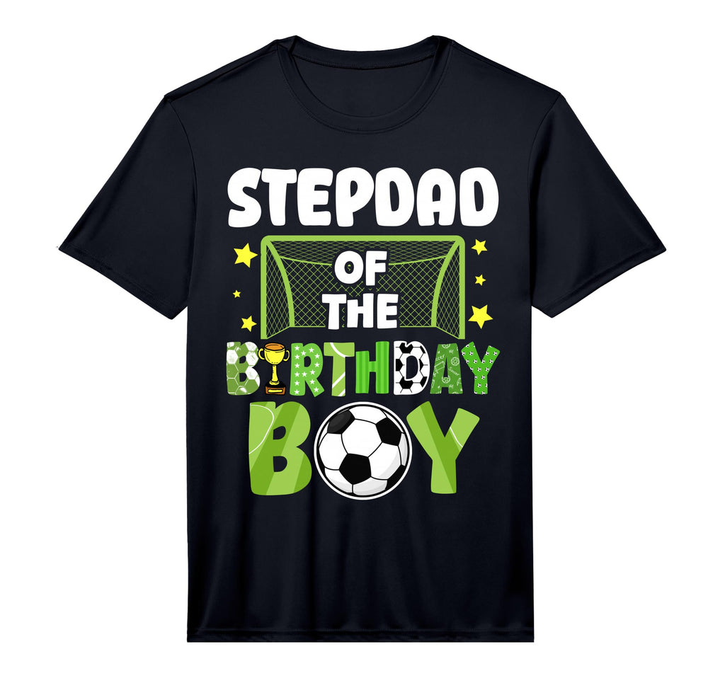 Mens Soccer Stepdad Birthday Party T-Shirt - Trendy Graphic Men Women