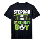 Mens Soccer Stepdad Birthday Party T-Shirt - Trendy Graphic Men Women