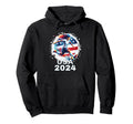 American Flag Soccer Womens Soccer Hoodie - Minimalist Print Men Women