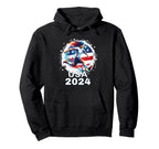 American Flag Soccer Womens Soccer Hoodie - Minimalist Print Men Women