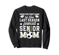Proud Soccer Senior Mom 2026 Soccer Sweatshirt - Graphic Print for Adults