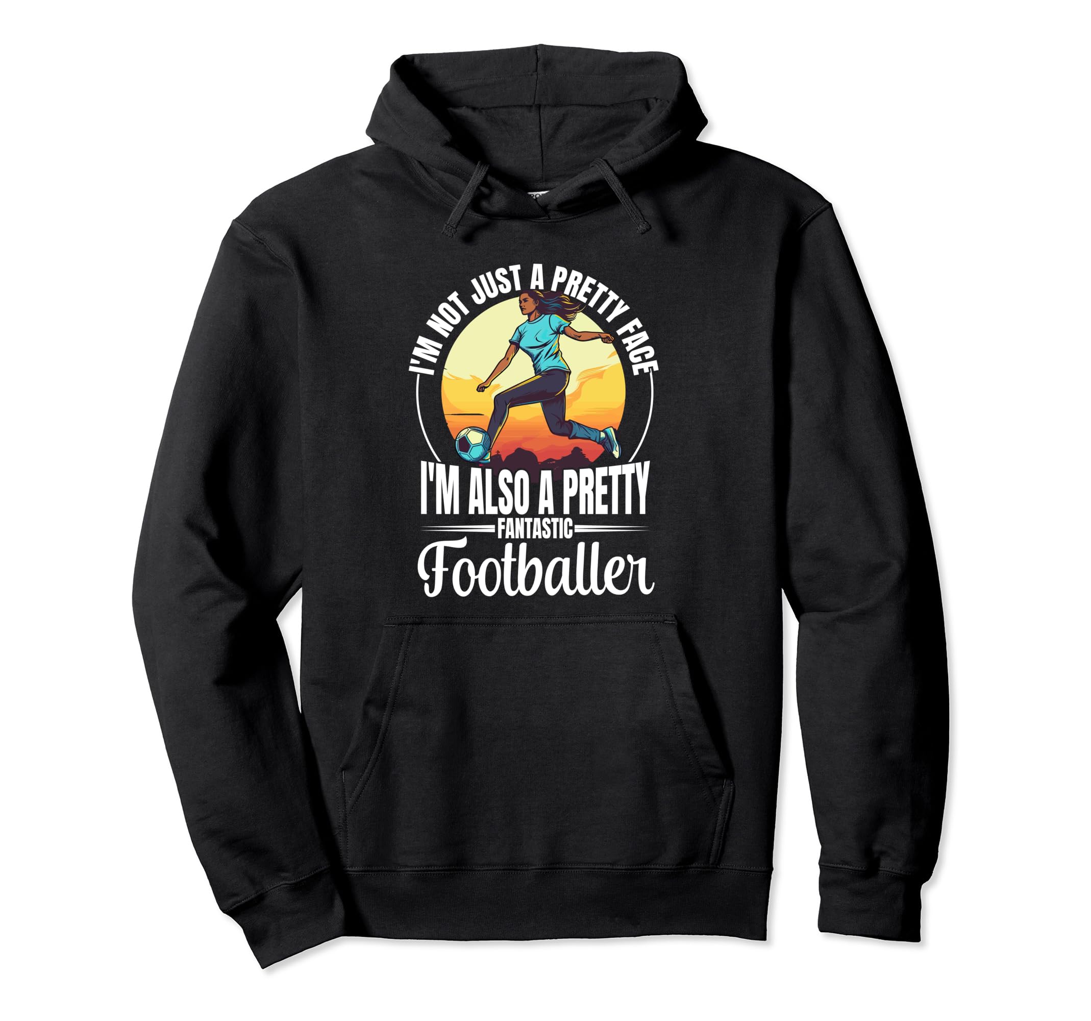 Football Game Lovers Footballer Hoodie - Aesthetic Graphic for Adults
