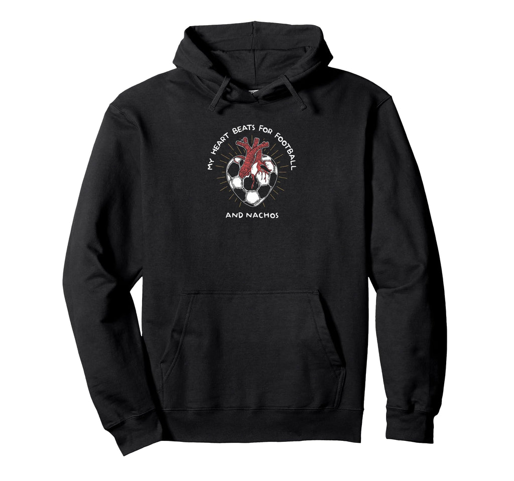 My Heart Beats Football And Nachos Hoodie - Streetwear Style Men Women