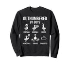 Outnumbered Ducklings Football Sweatshirt - Unique Graphic Men Women
