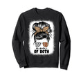 Mom Both Football And Soccer Mom Messy Sweatshirt - Unique Graphic Unisex