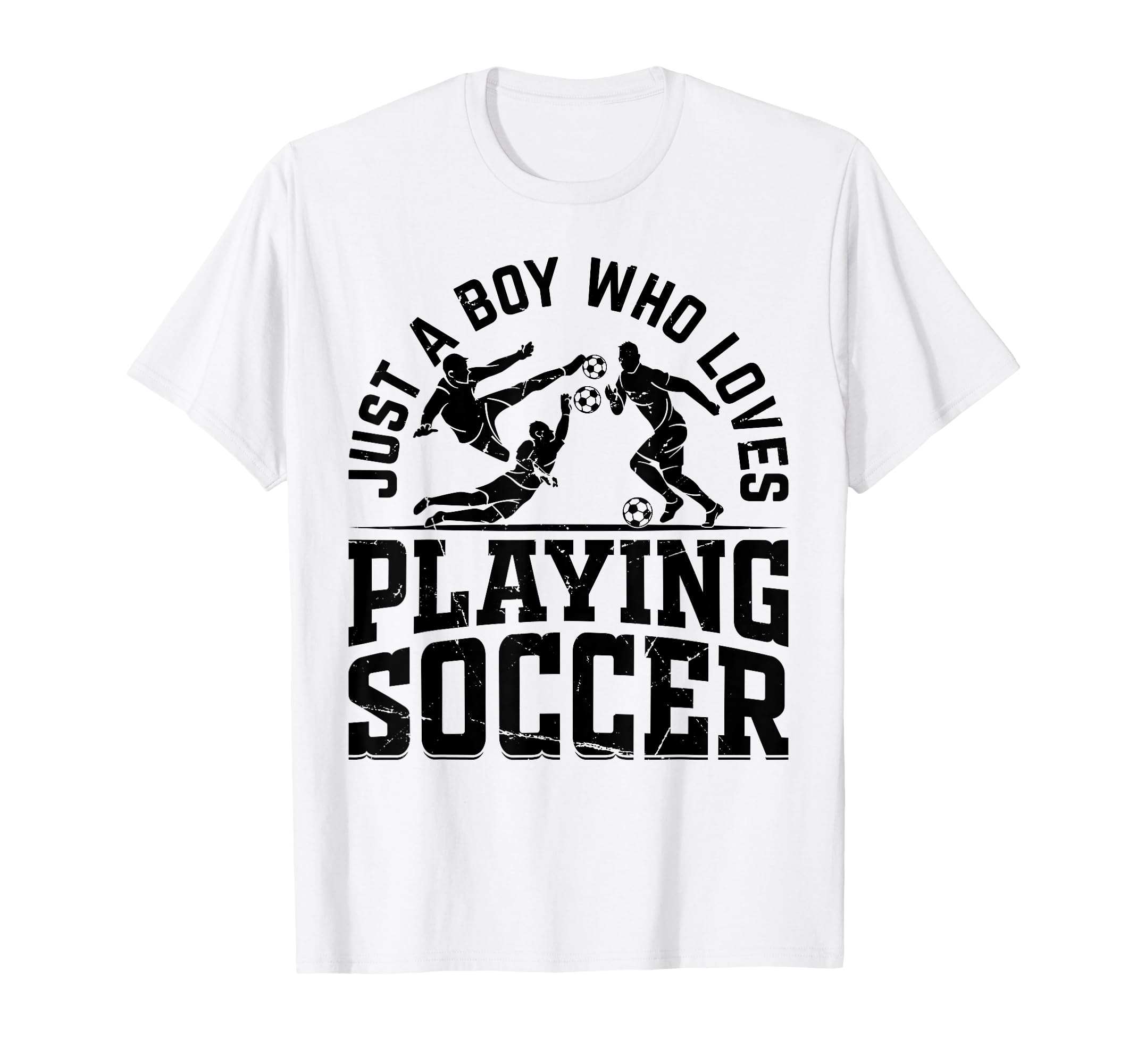 Soccer Just Who Loves Playing Soccer T-Shirt - Casual Everyday Wear Unisex