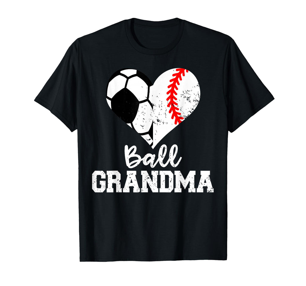 Ball Grandma Funny Soccer Baseball T-Shirt - Aesthetic Graphic Unisex