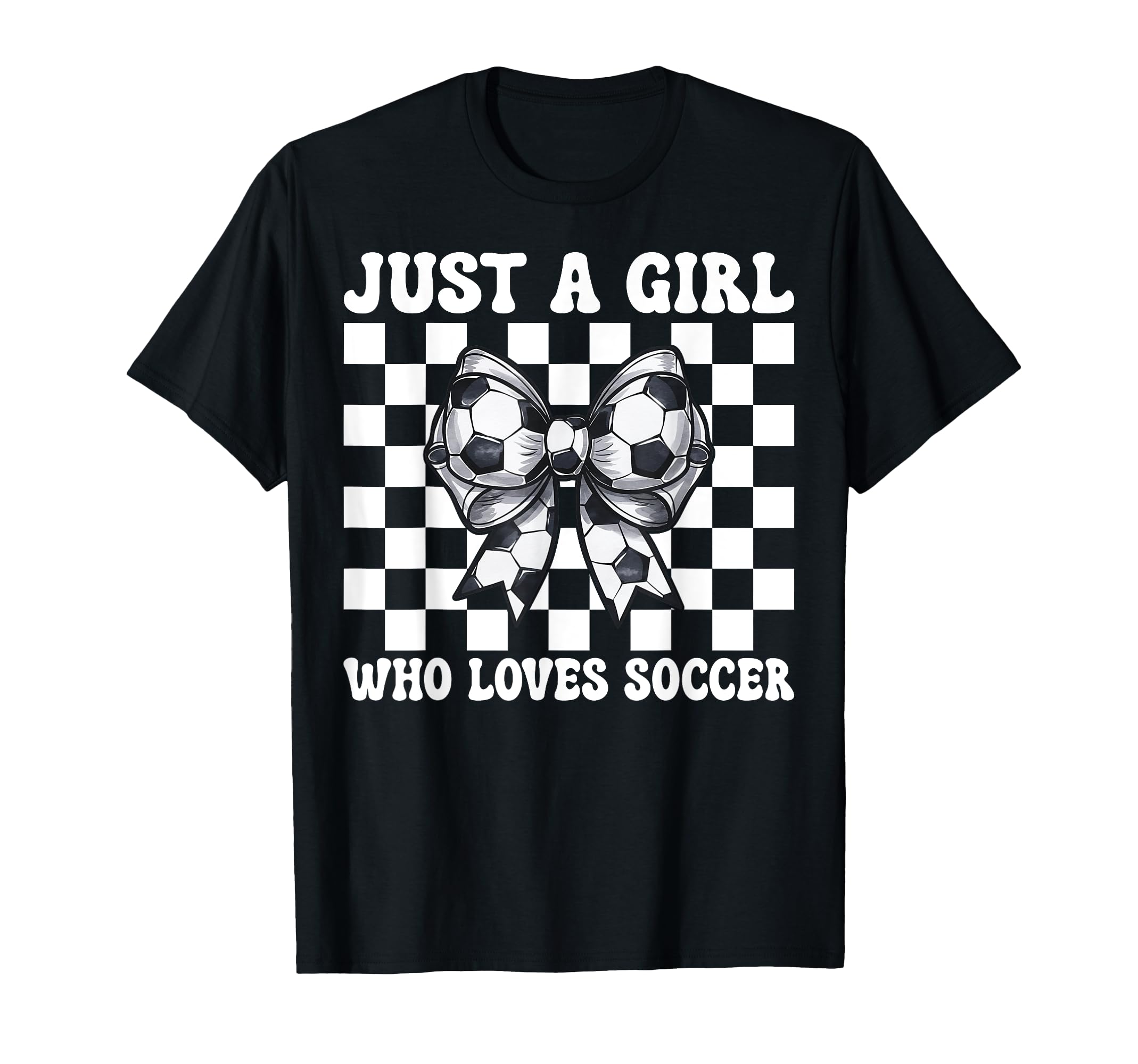 Just Who Loves Soccer Mom Coquette Bow T-Shirt - Graphic Print Unisex